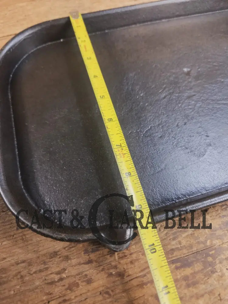 1800βs #8 (Marked 7 & 8) Antique Gate-marked Long Griddle/Fish Fryer Griddle