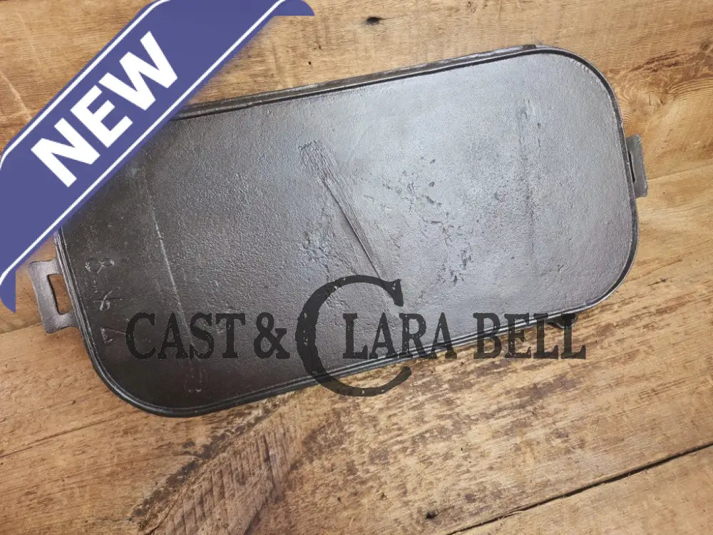 1800βs #8 (Marked 7 & 8) Antique Gate-marked Long Griddle/Fish Fryer Griddle