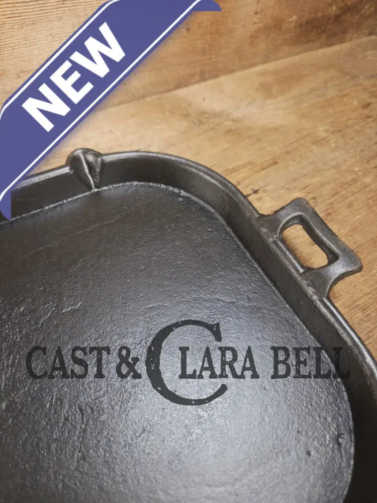 1800βs #8 (Marked 7 & 8) Antique Gate-marked Long Griddle/Fish Fryer Griddle