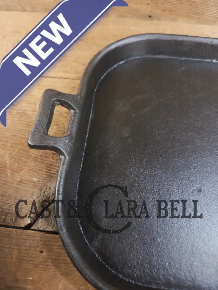 1800βs #8 (Marked 7 & 8) Antique Gate-marked Long Griddle/Fish Fryer Griddle