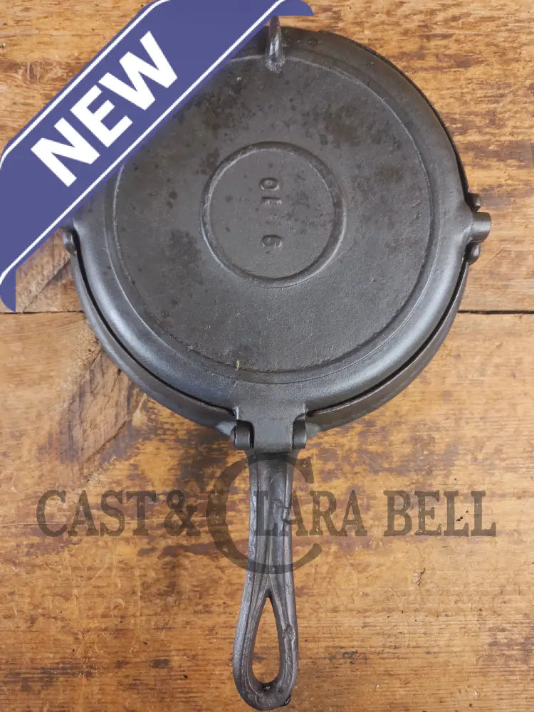 1800βs Era Unknown BEAUTIFUL 9/10 Antique Waffle iron. VERY cool diamond design makes huge waffles - Waffle Iron