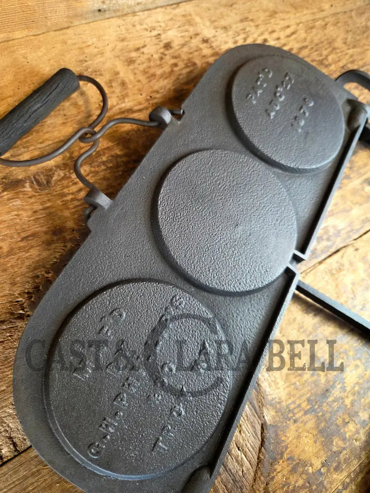 1870’s Reconstruction Era! Fully Marked G.H. Phillips pancake flop griddle. Patent 1878 Troy NY - Griddle