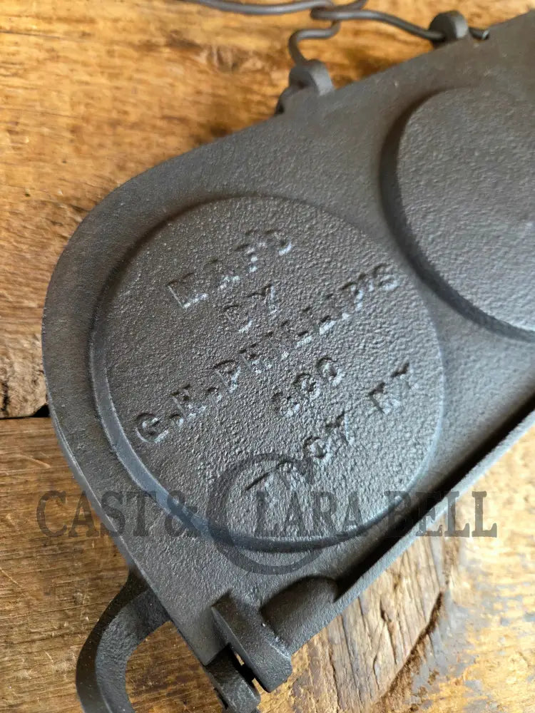 1870’s Reconstruction Era! Fully Marked G.H. Phillips pancake flop griddle. Patent 1878 Troy NY - Griddle