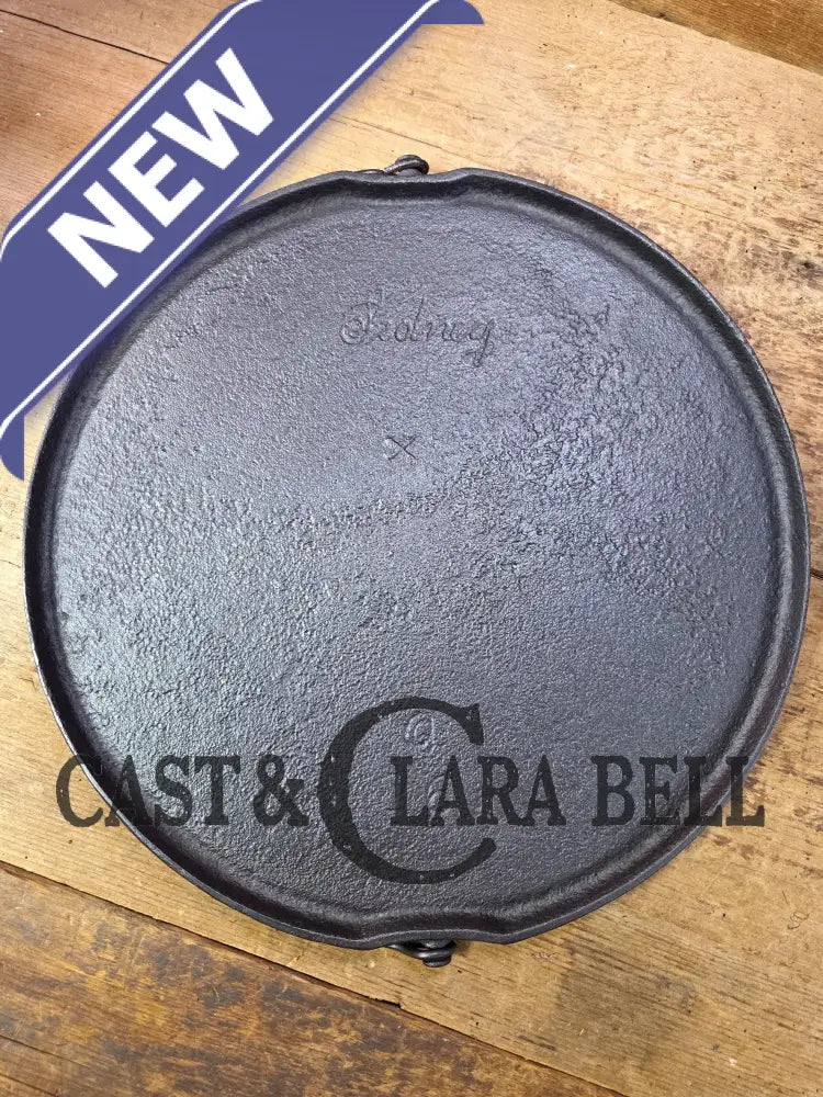 1880’s Era one of a kind and hard to find. Sidney Holloware ’Script’ Logo #16 Round Griddle. ENORMOUS! The largest they