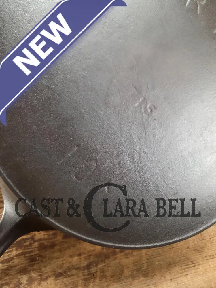 1890’s Griswold ERIE #10 third series Skillet w/ Heat Ring 715 with BULLSEYE makers mark! Skillet