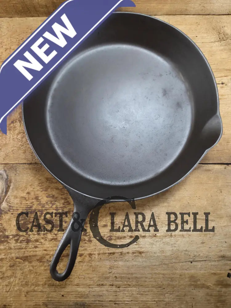 1890’s Griswold ERIE #10 third series Skillet w/ Heat Ring 715 with BULLSEYE makers mark! Skillet