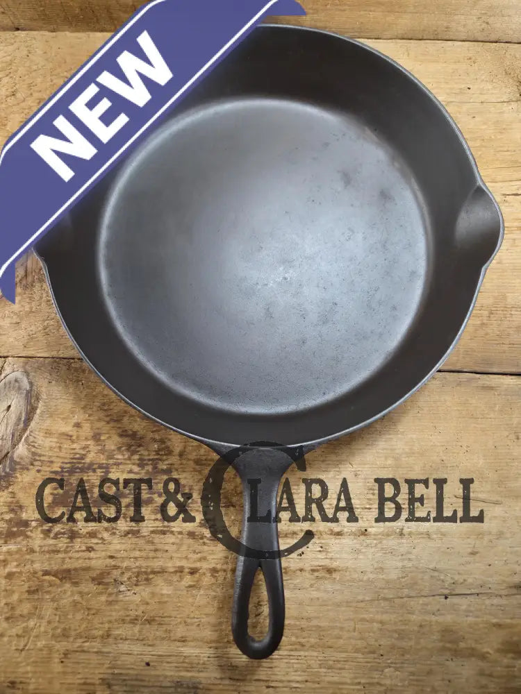 1890’s Griswold ERIE #10 third series Skillet w/ Heat Ring 715 with BULLSEYE makers mark! Skillet