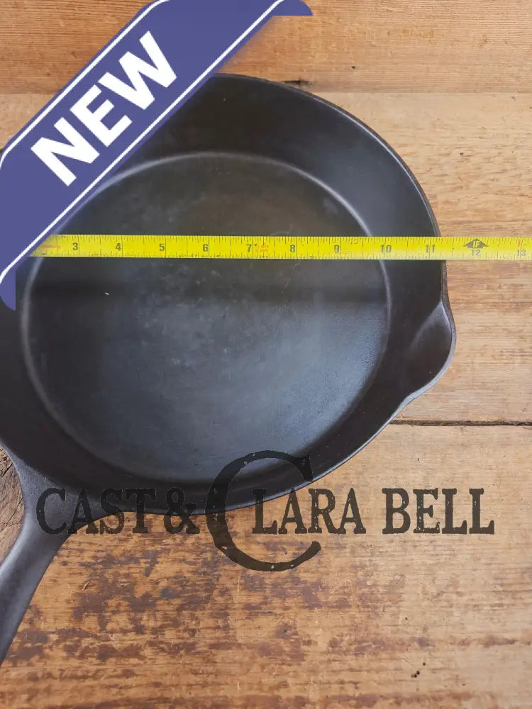 1895-1910 2nd Series ERIE #9 cast iron skillet with βAβ makers mark and possible ghost Spider center. A collector