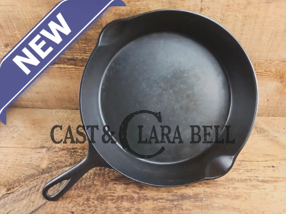 1895-1910 2nd Series ERIE #9 cast iron skillet with βAβ makers mark and possible ghost Spider center. A collector