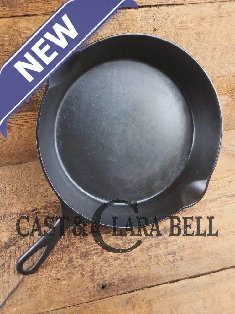 1895-1910 2nd Series ERIE #9 cast iron skillet with βAβ makers mark and possible ghost Spider center. A collector