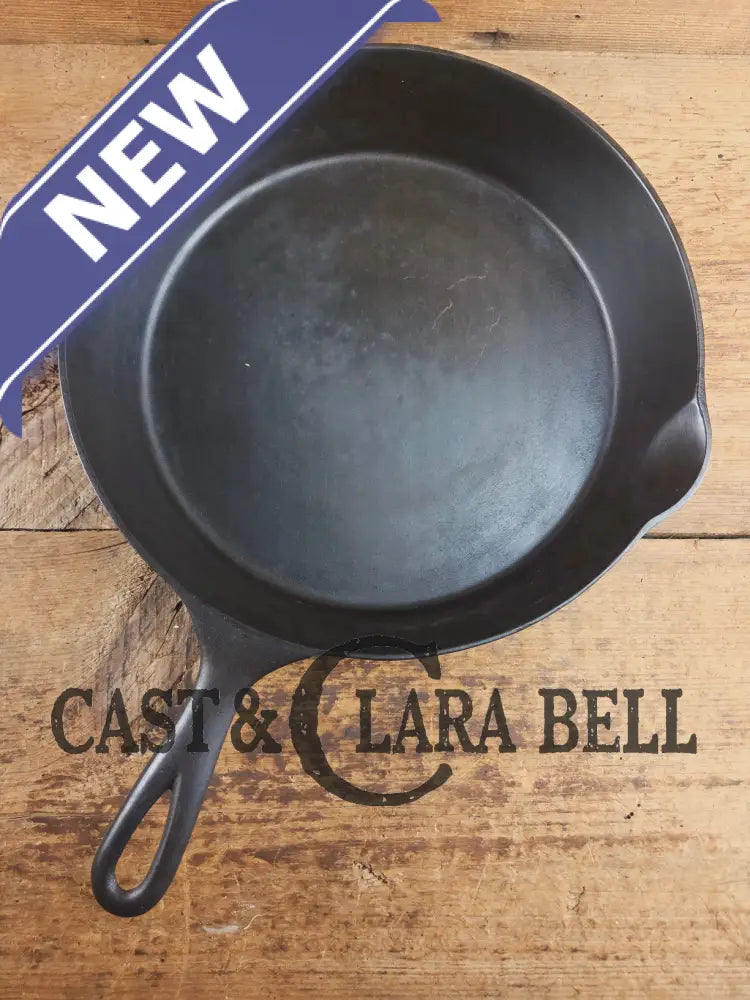 1895-1910 2nd Series ERIE #9 cast iron skillet with βAβ makers mark and possible ghost Spider center. A collector