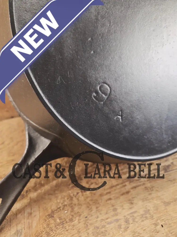 1895-1910 2nd Series ERIE #9 cast iron skillet with βAβ makers mark. A collector favorite! Donβt miss this one. Skillet