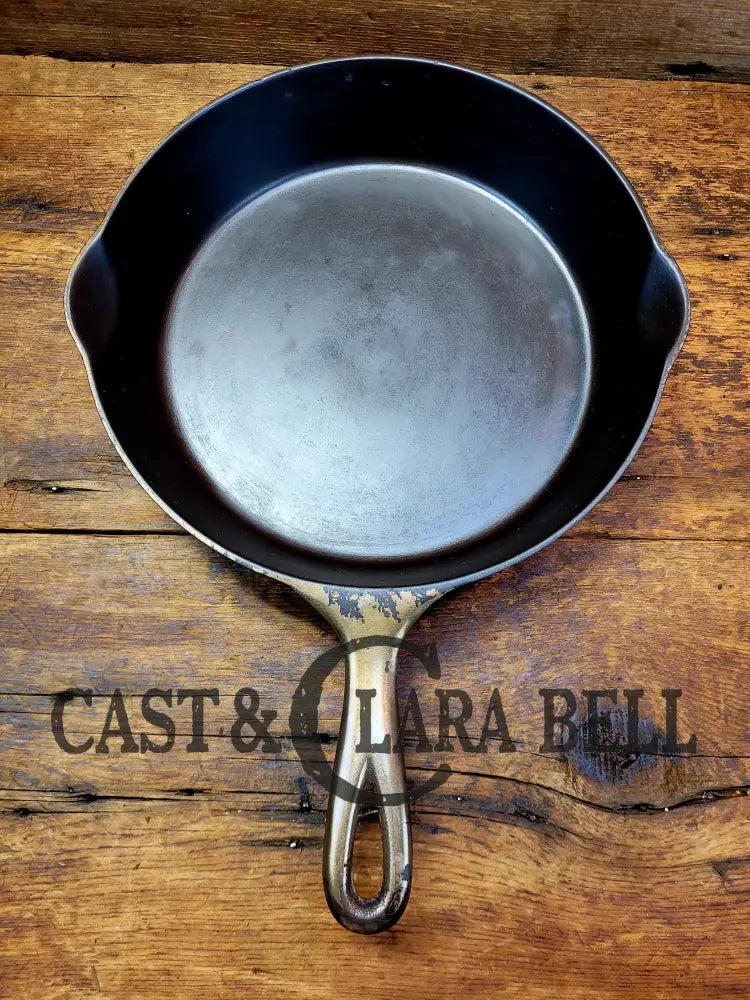 1895-1910βS! Htf Wagner Sidney #7 Cast Iron Skillet Double Arc Logo And Plated Finish. βAβ