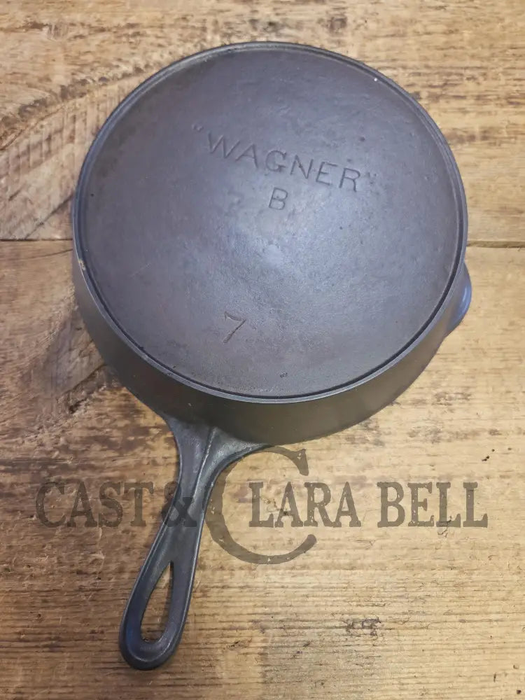 1910βs (Second Series) HTF βWagnerβ Straight logo #7 Skillet with Heat Ring. GORGEOUS!! Skillet