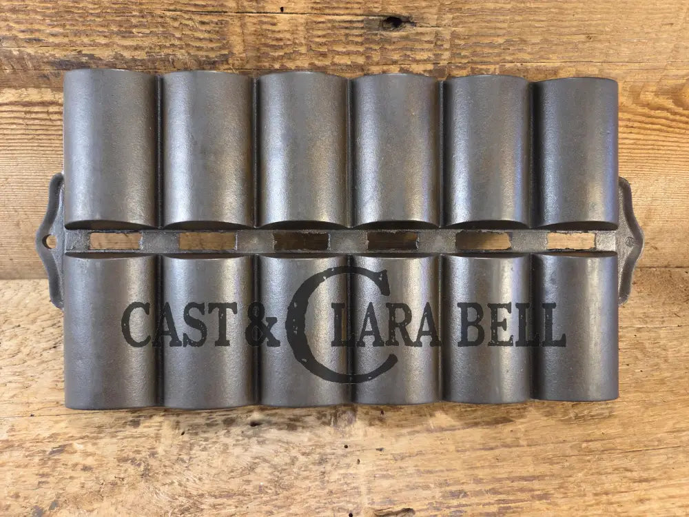 1900’s Griswold New England style (N.E.S embossed) ’French Roll’ Style cast iron bread pan SC24 Bakeware