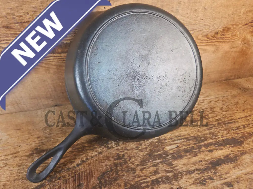 1910βs Era Lodge RAISED #7 Cast Iron Skillet Raised βIβ No Notch heat ring - Skillet