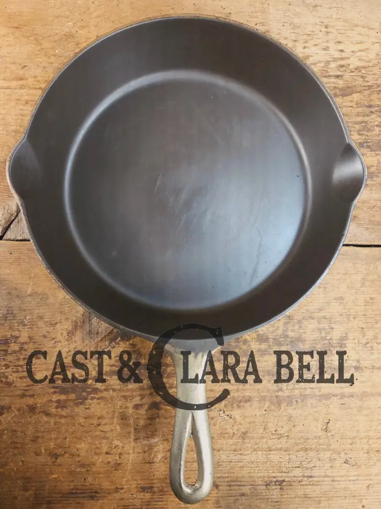 1910βs Griswold #9 Cast Iron Skillet with Heat Ring and Slant Logo βErie,β 710 D Skillet