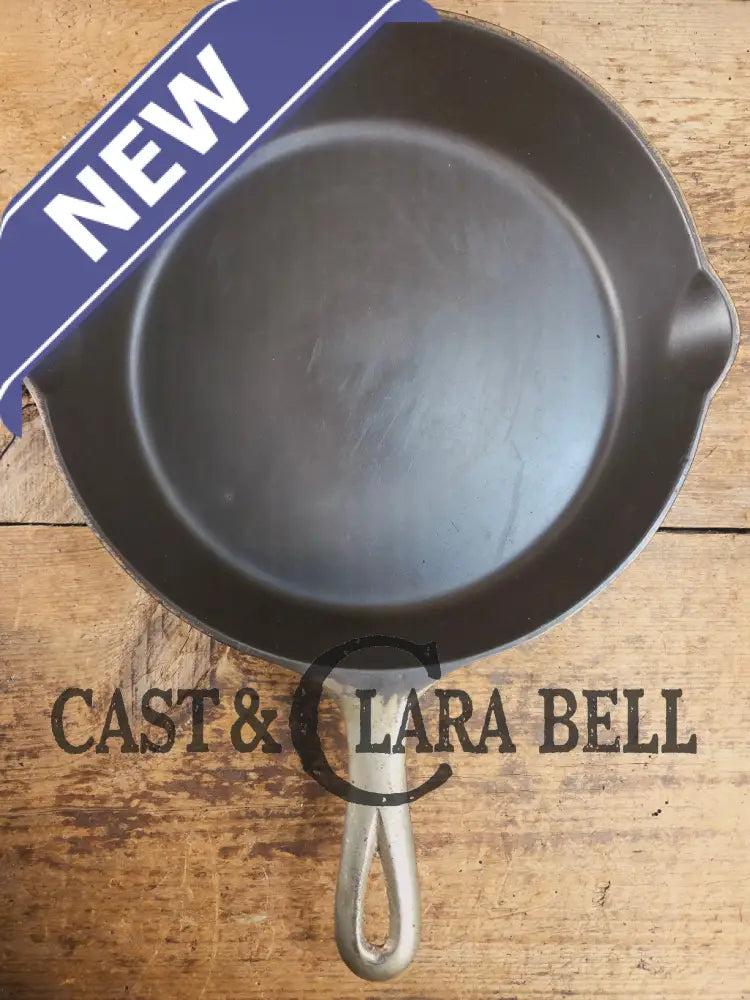 1910βs Griswold #9 Cast Iron Skillet with Heat Ring and Slant Logo βErie,β 710 D Skillet