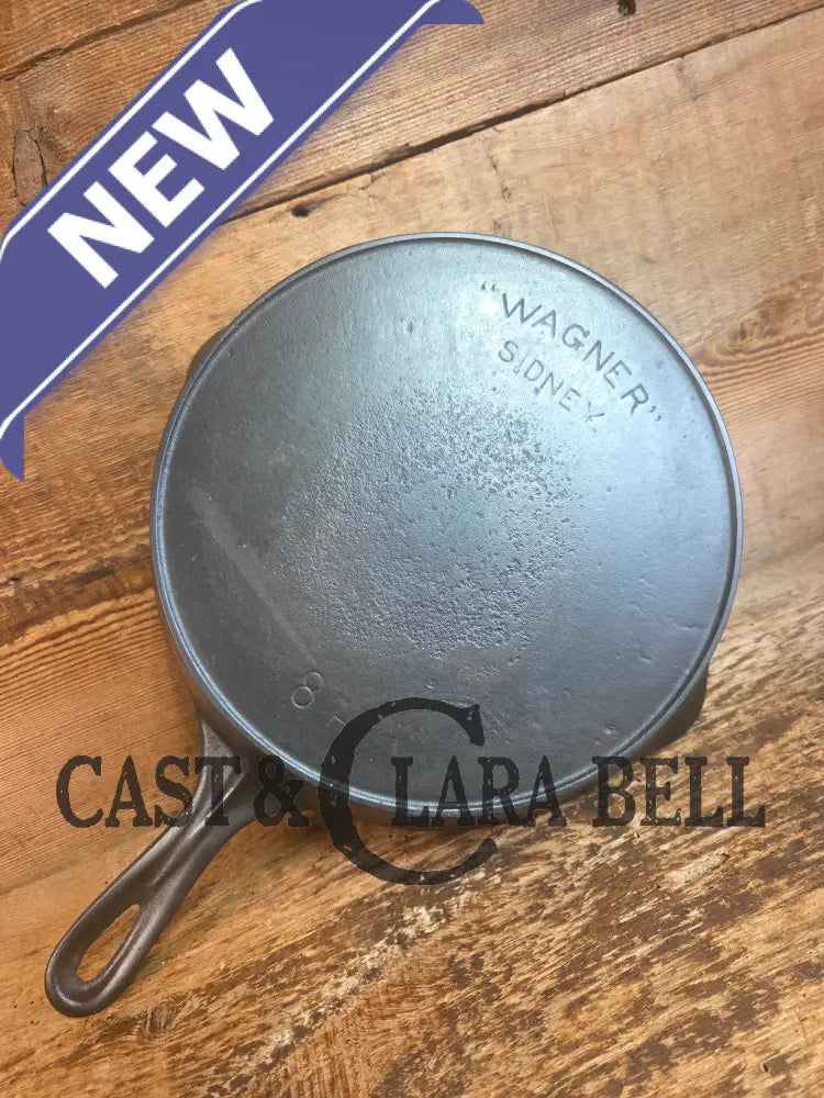 1910’s Wagner Arc straight logo Sidney O. #8 Skillet with Heat Ring. One of the earlies made! - Skillet