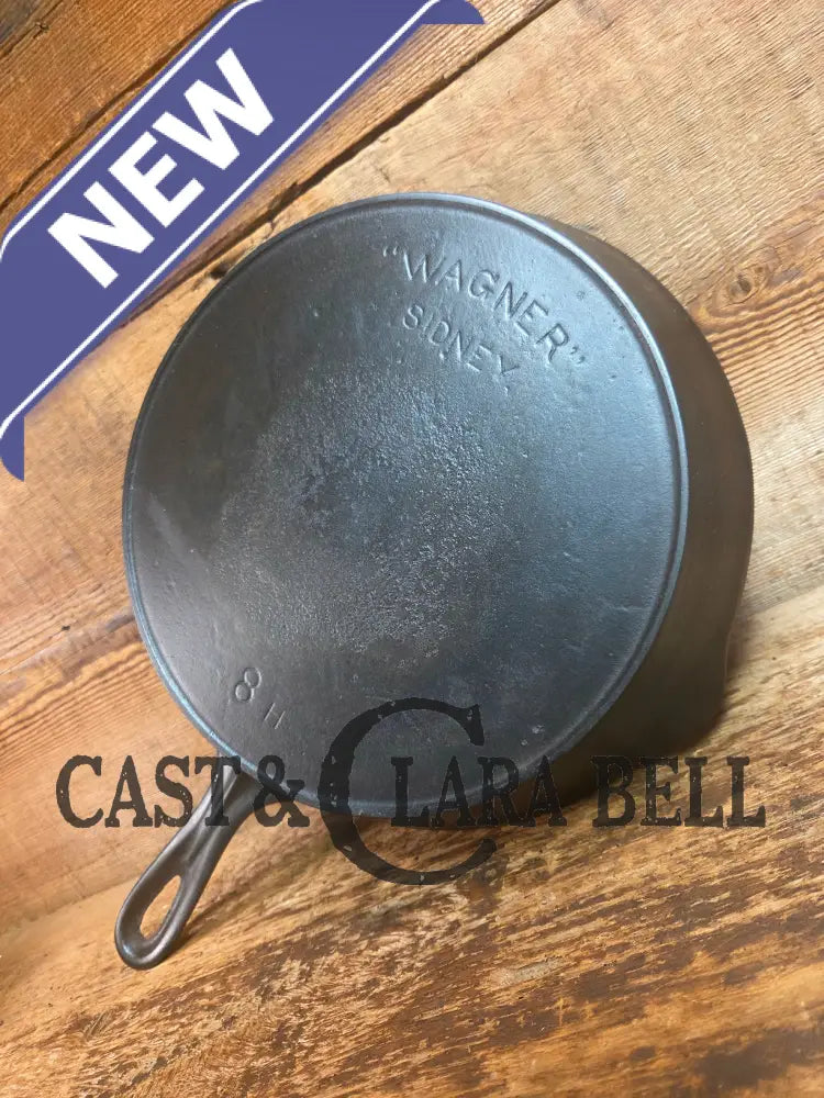 1910’s Wagner Arc straight logo Sidney O. #8 Skillet with Heat Ring. One of the earlies made! - Skillet