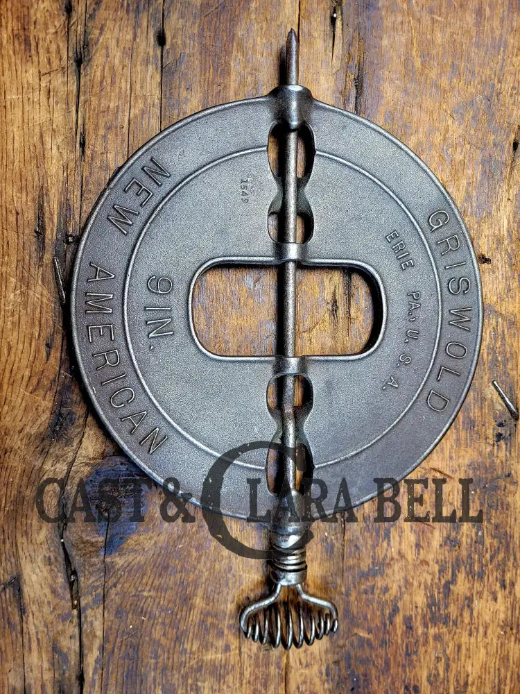 1915βS 9 Inchgriswold Damper / Spindle. Beautiful Display Piece For Your Kitchen Or Griswold