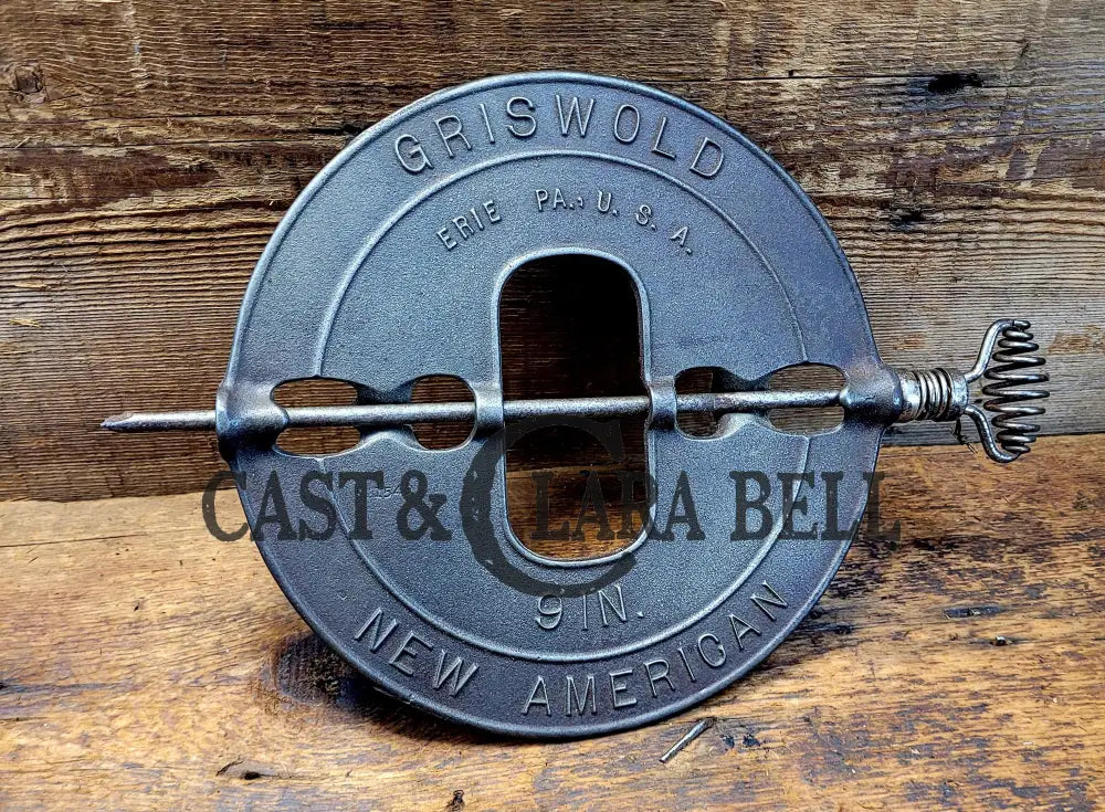 1915βS 9 Inchgriswold Damper / Spindle. Beautiful Display Piece For Your Kitchen Or Griswold