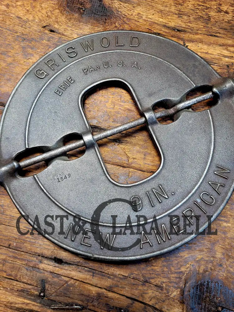 1915βS 9 Inchgriswold Damper / Spindle. Beautiful Display Piece For Your Kitchen Or Griswold