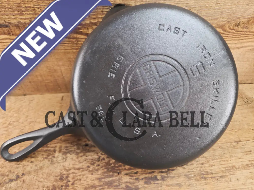 1920’s Griswold #6 Skillet with Large Block Logo and Smooth Bottom 699 Skillet