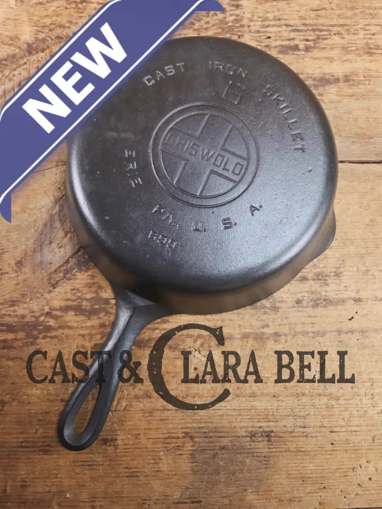 1920’s Griswold #6 Skillet with Large Block Logo and Smooth Bottom 699 Skillet
