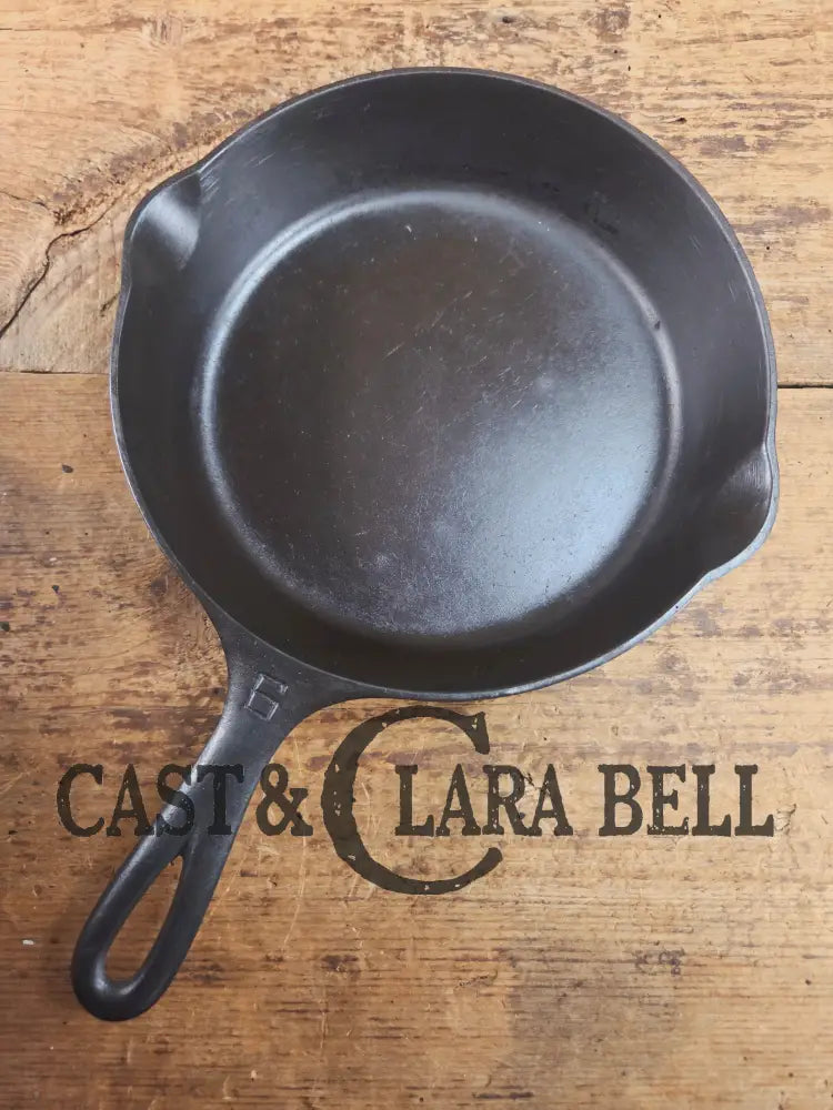 1920’s Griswold #6 Skillet with Large Block Logo and Smooth Bottom 699 Skillet