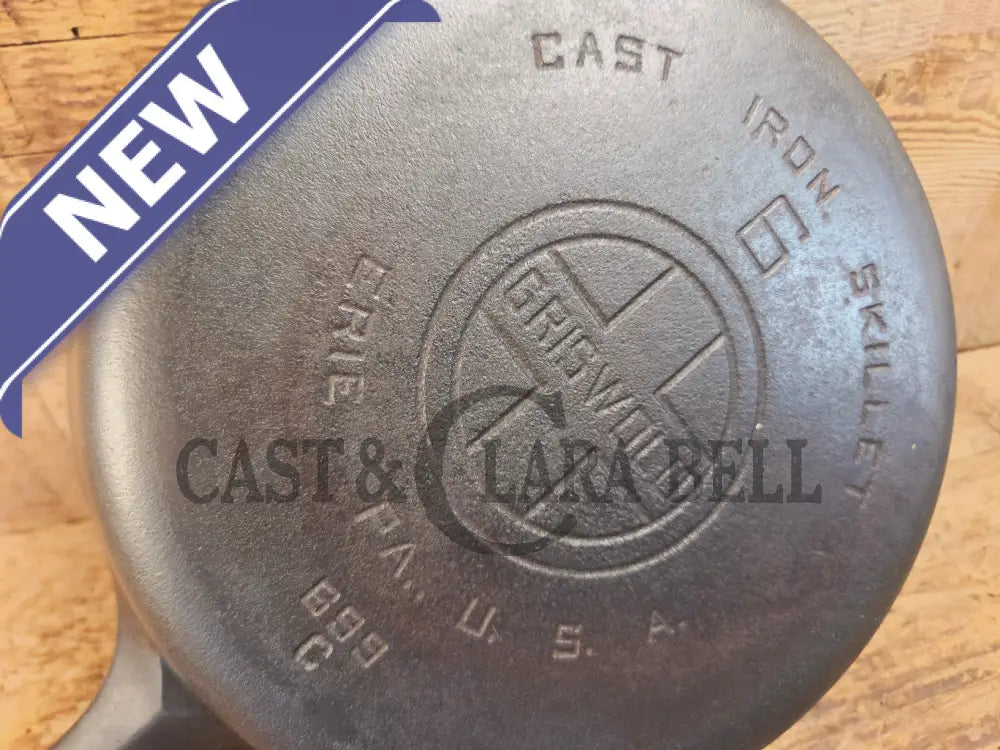 1920’s Griswold #6 Skillet with Large Block Logo and Smooth Bottom 699 C - Skillet