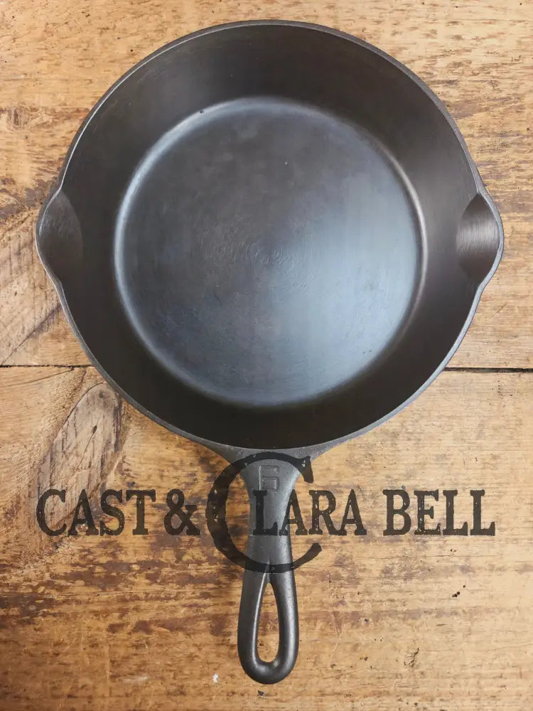 1920’s Griswold #6 Skillet with Large Block Logo and Smooth Bottom 699 C