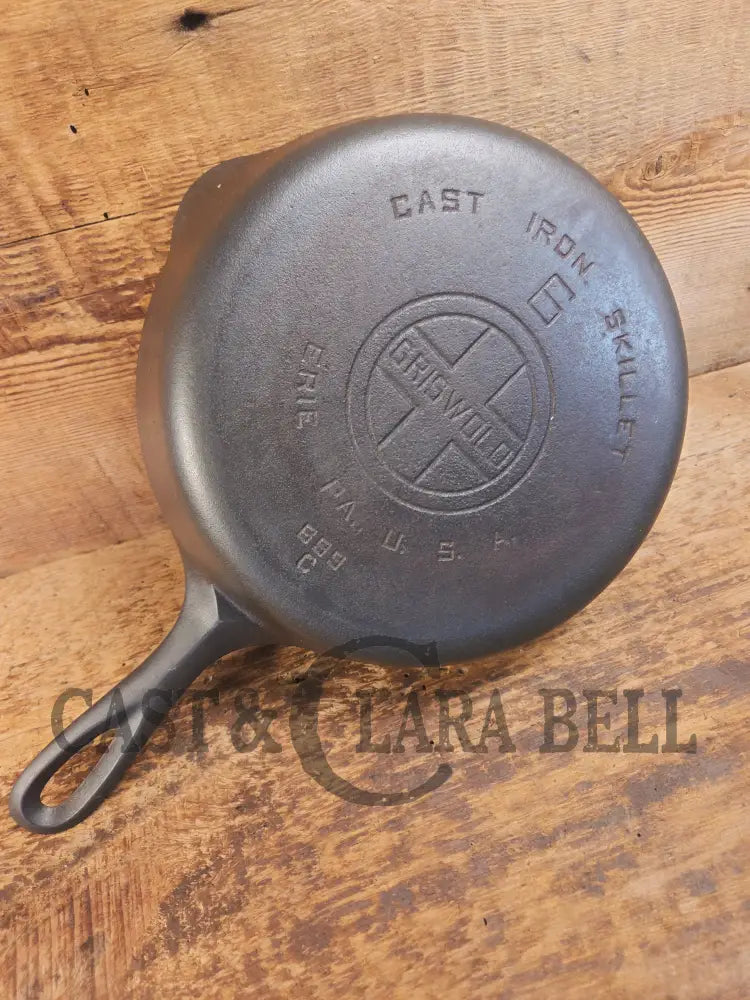 1920βs Griswold #6 Skillet with Large Block Logo and Smooth Bottom 699 C - Skillet