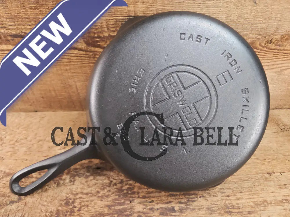 1920’s Griswold #6 Skillet with Large Block Logo and Smooth Bottom 699 E