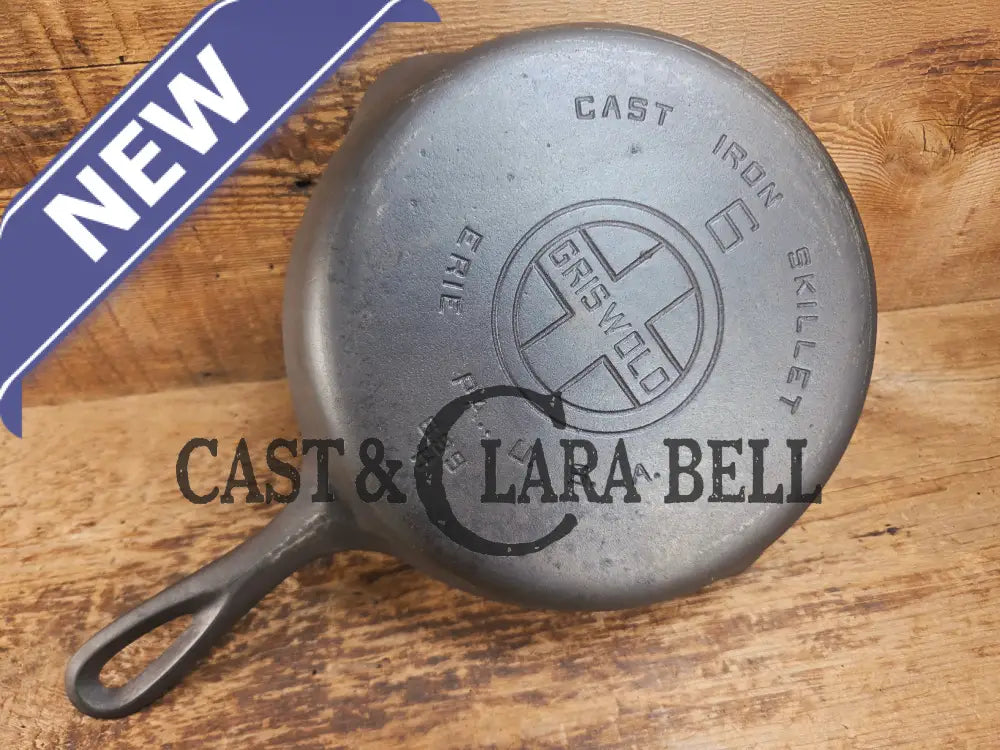 1920βs Griswold #6 Skillet with Large Block Logo and Smooth Bottom 699 H Skillet
