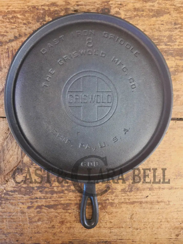 1920’s Griswold #8 Round Griddle 608. Collector grade and wonderful daily user! - Griddle