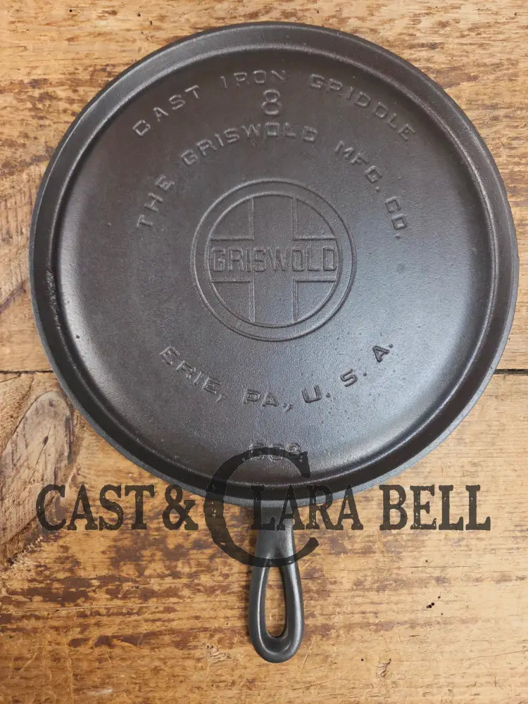 1920’s Griswold #8 Round Griddle 608. Collector grade and wonderful daily user! Griddle