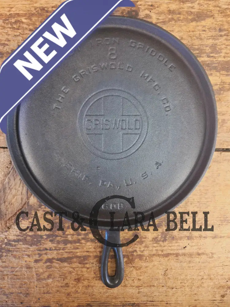 1920’s Griswold #8 Round Griddle 608. Collector grade and wonderful daily user! - Griddle