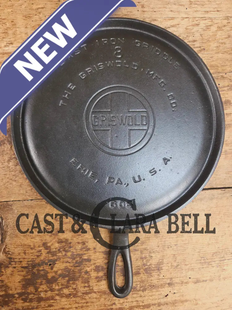 1920’s Griswold #8 Round Griddle 608. Collector grade and wonderful daily user! Griddle