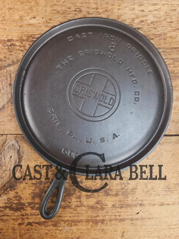 1920’s Griswold #8 Round Griddle 608. Collector grade and wonderful daily user! Griddle