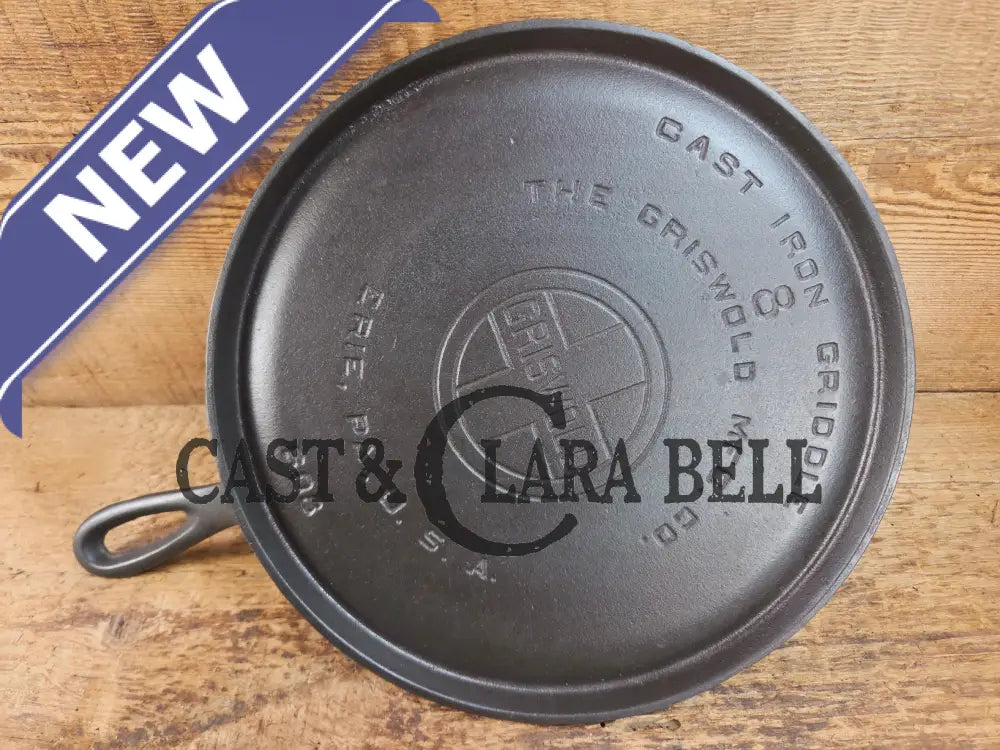 1920βs Griswold #8 Round Griddle 608. Collector grade and wonderful daily user! Griddle