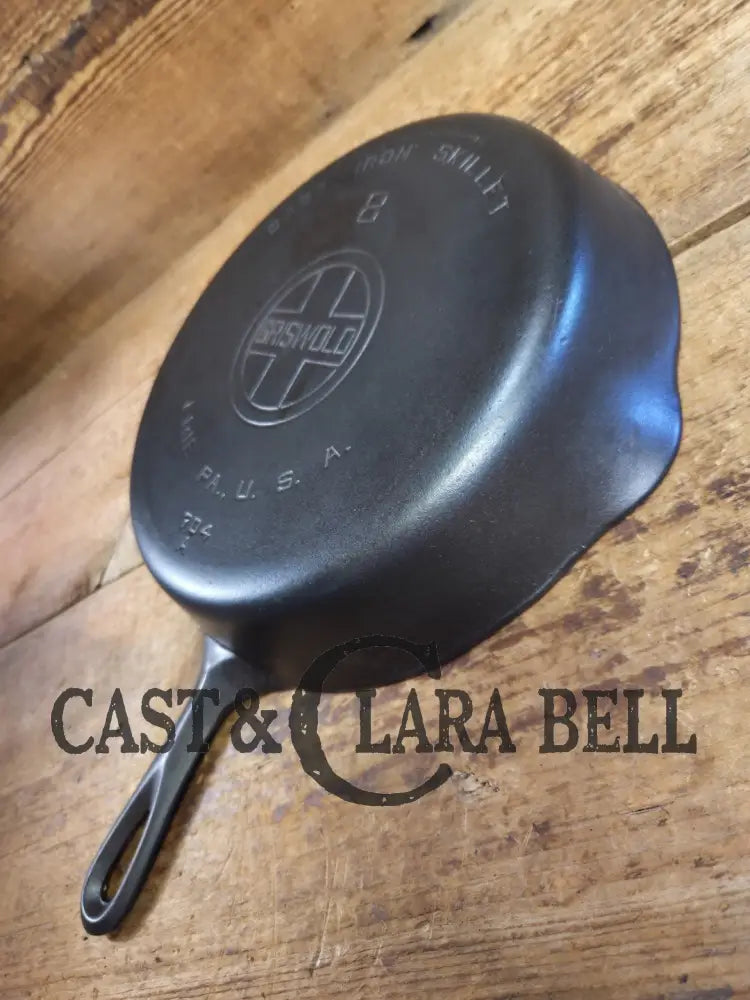 1920’s Griswold #8 Skillet with Large Block Logo and Smooth Bottom 704 A Skillet