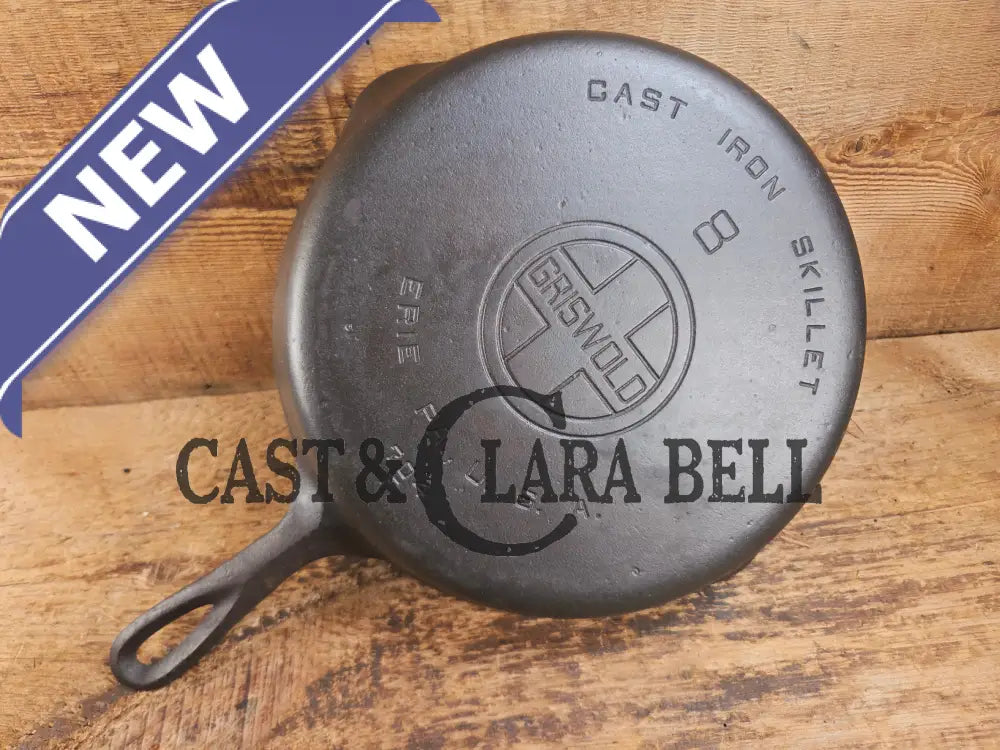 1920βs Griswold #8 Skillet with Large Block Logo and Smooth Bottom 704 F Skillet