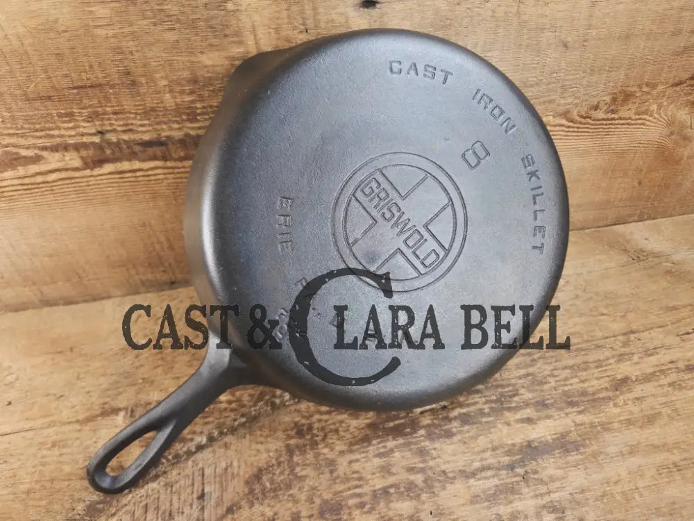 1920’s Griswold #8 Skillet with Large Block Logo and Smooth Bottom 704 H Skillet