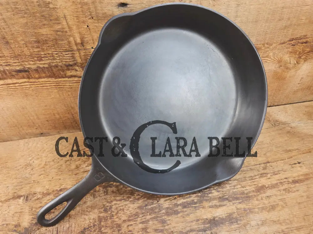 1920’s Griswold #8 Skillet with Large Block Logo and Smooth Bottom 704 J Skillet