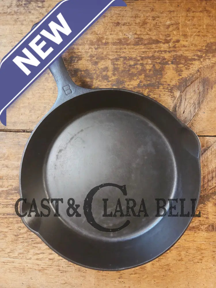 1920βs Griswold #8 Skillet with Large Block Logo and Smooth Bottom 704 L - Skillet