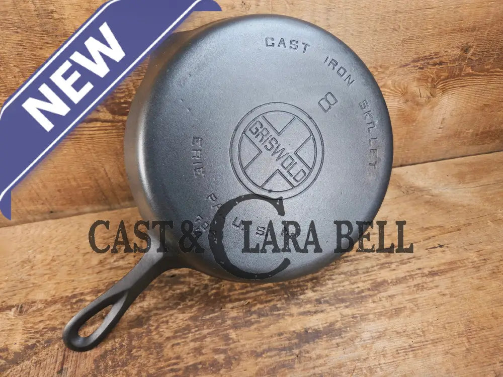 1920βs Griswold #8 Skillet with Large Block Logo and Smooth Bottom 704 M Skillet