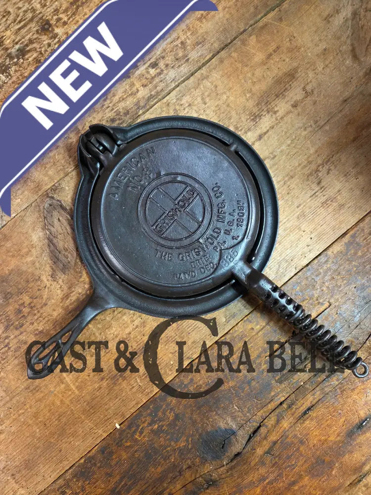 1920’s Griswold No. 8 Waffle Iron (886/885) with short base 795 H Waffle Iron
