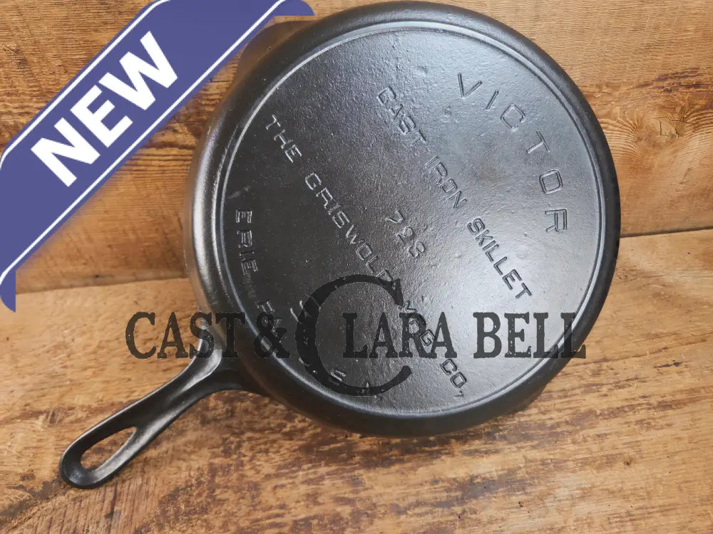 1920βs Griswoldβs Victor #9 Skillet with Heat Ring 723. Hard to Find and Amazing in the kitchen! Skillet