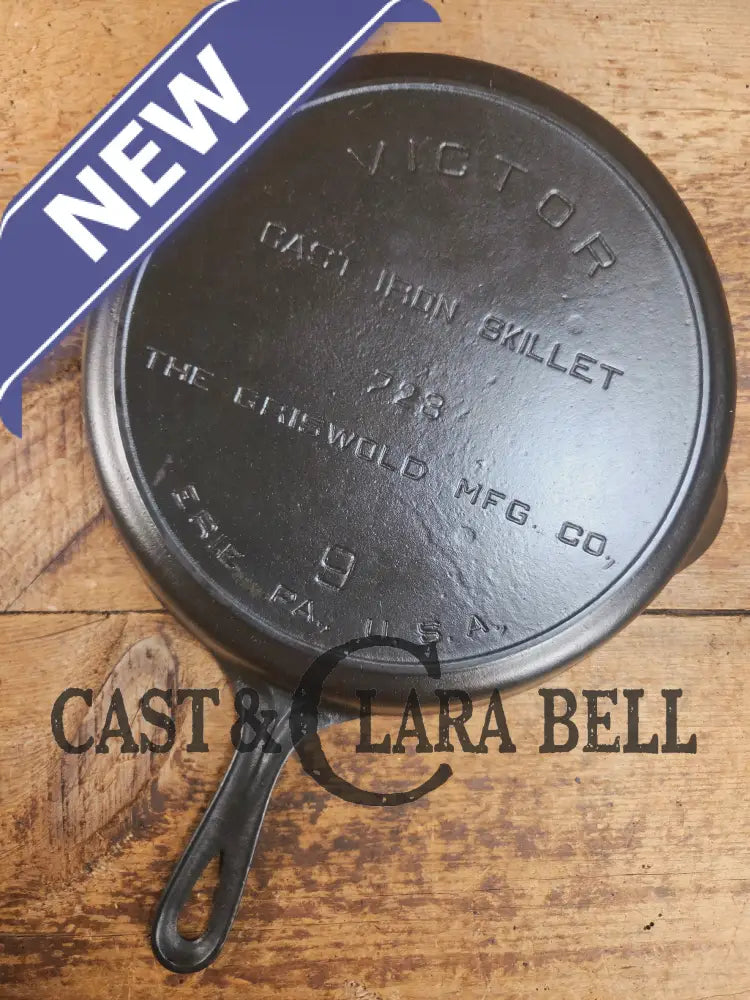 1920βs Griswoldβs Victor #9 Skillet with Heat Ring 723. Hard to Find and Amazing in the kitchen! Skillet